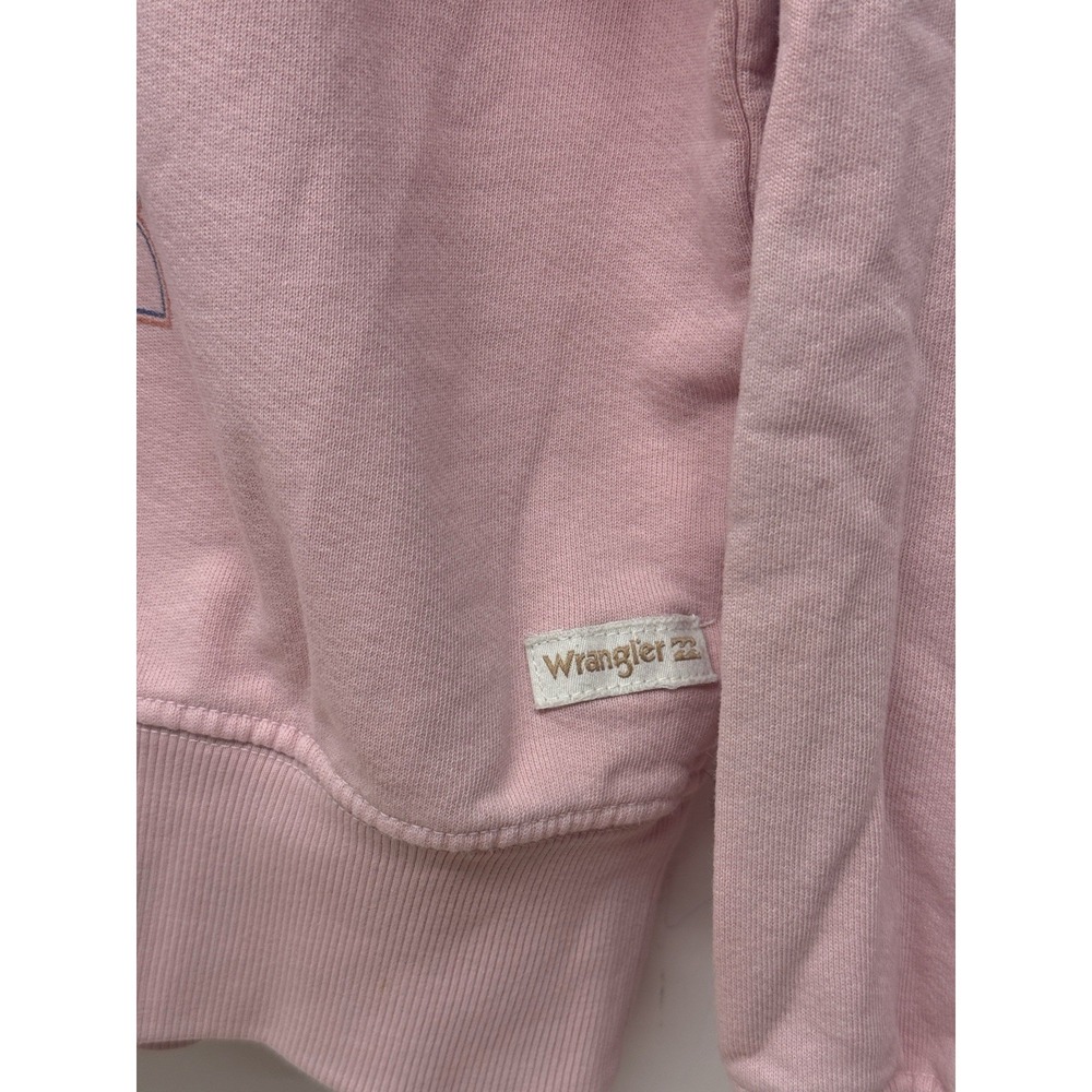 Y2K Billabong x Wrangler Pink Sunset Graphic Crop Top Sweatshirt‎ Medium #51 - Picture 3 of 6